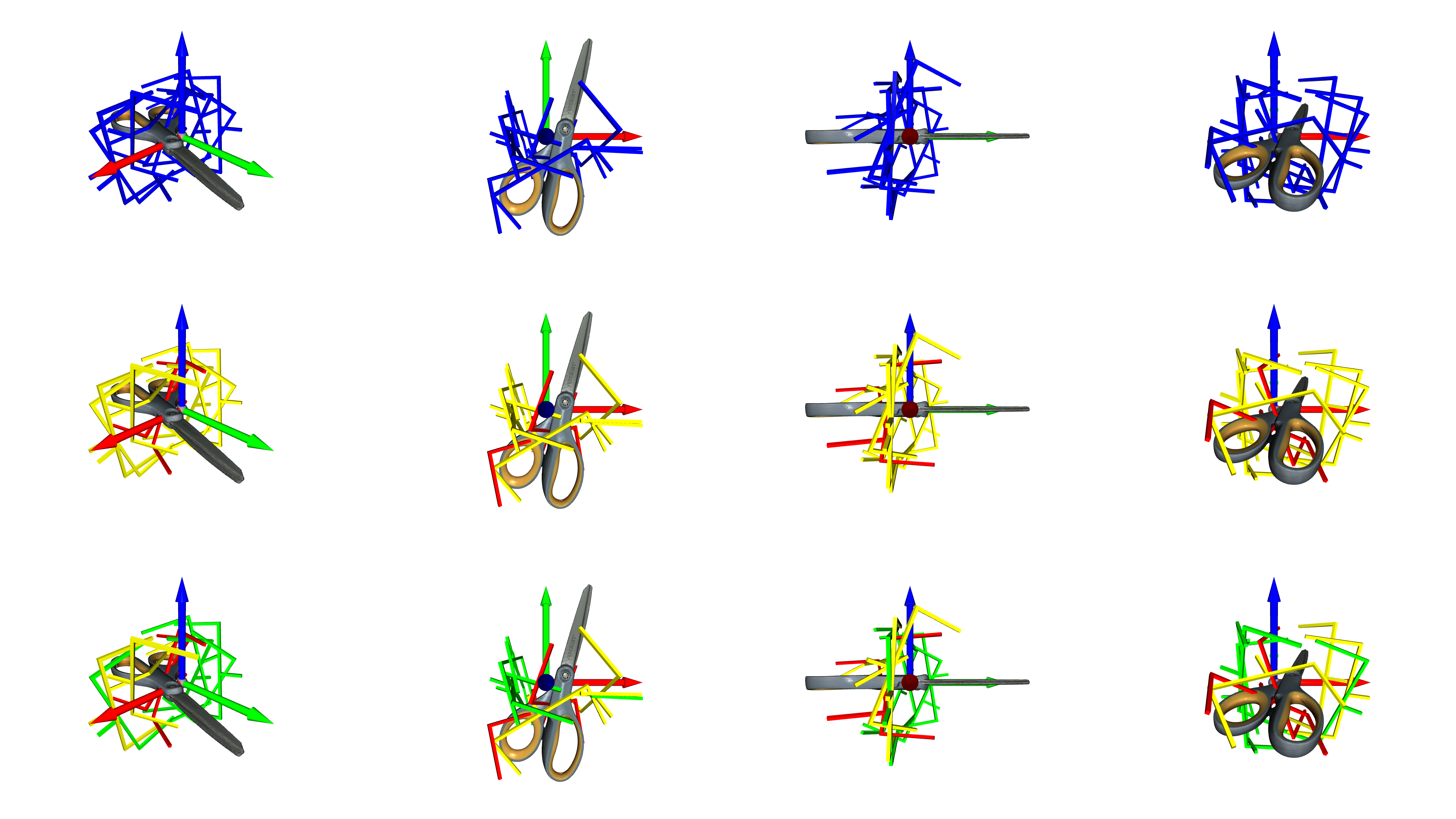 Grasp candidate visualization grid